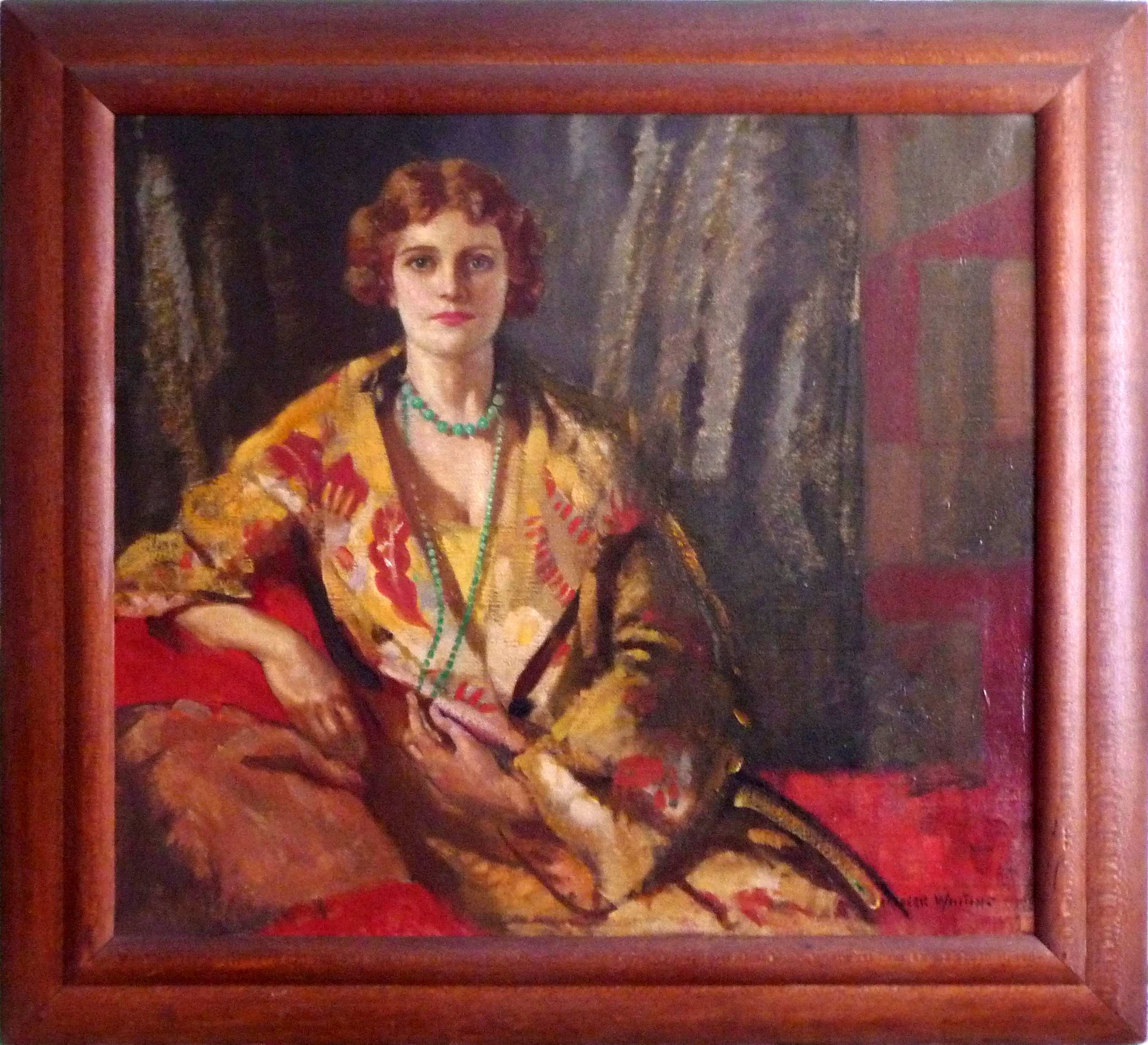 A painting of Betty Joel 